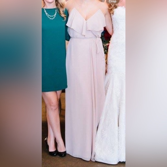 Nouvelle Amsale Bridesmaid Dress Drew | S | Latte | Worn Once Great Condition - Picture 10 of 11